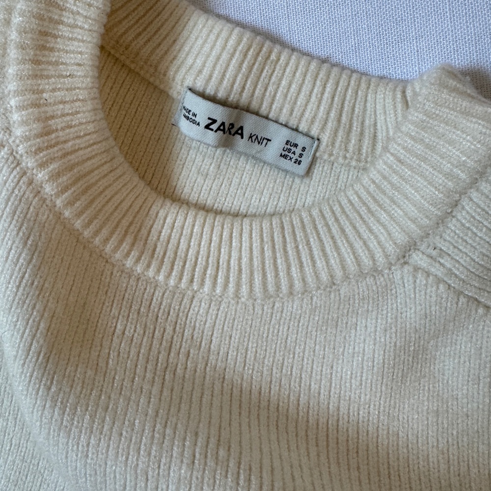 Zara cream knit dress - Picture 5 of 6